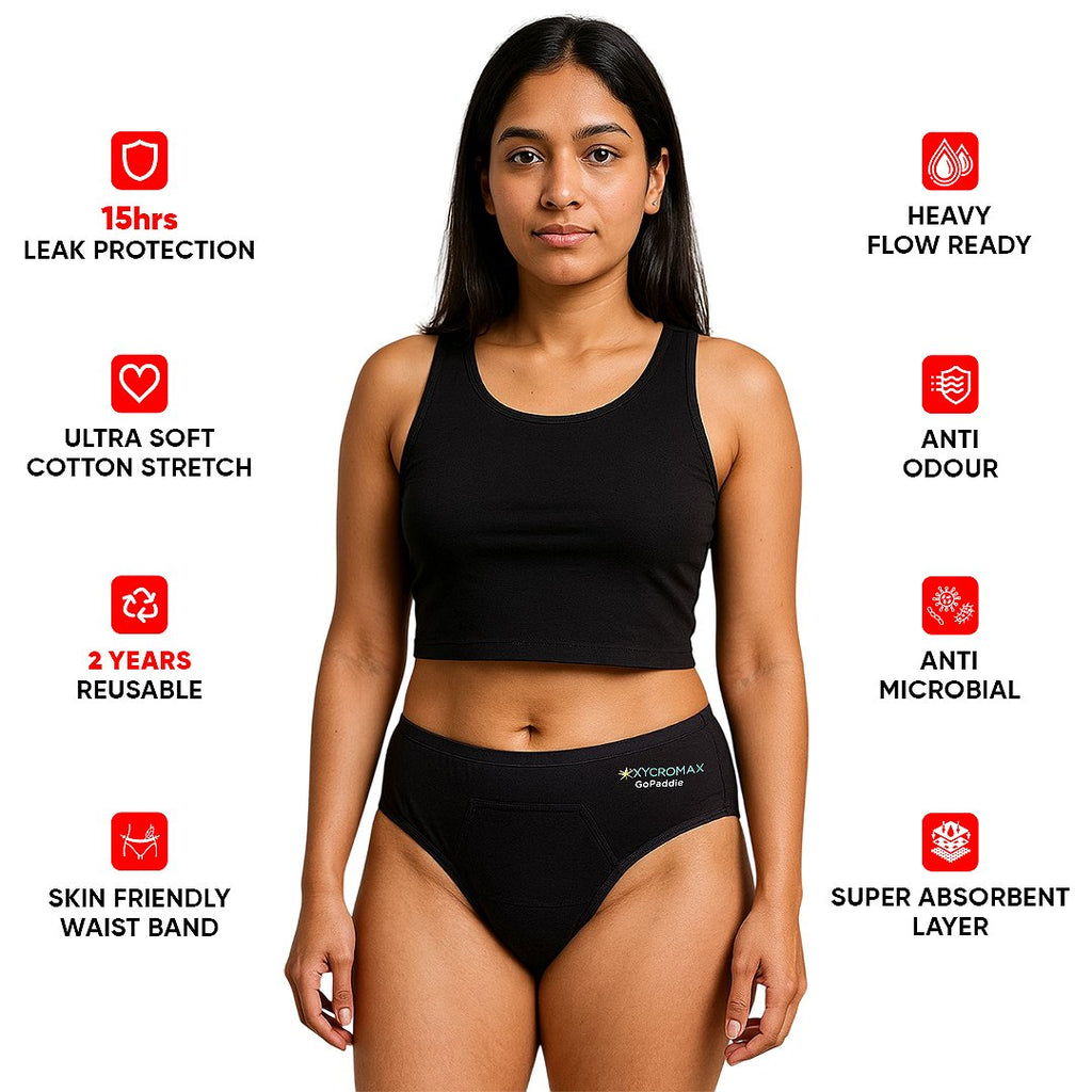 Go Paddie – Mid Waist Reusable Period Panty