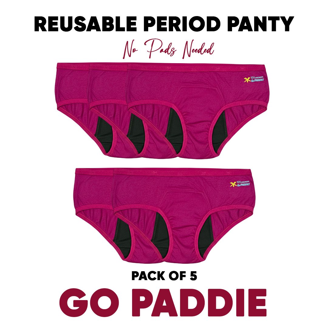 Go Paddie – Mid Waist Reusable Period Panty