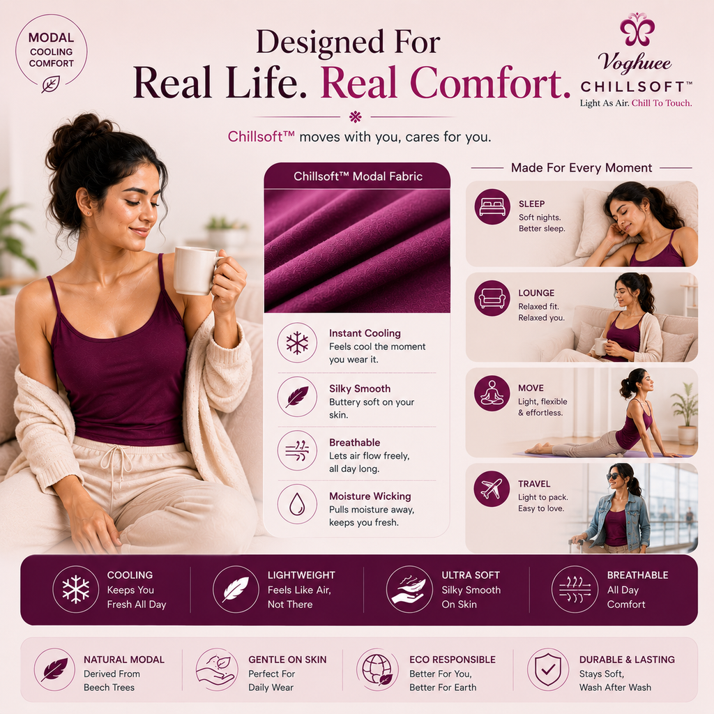 CHILLSOFT Modal Camisole – Light As Air, Chill To Touch
